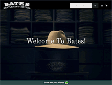 Tablet Screenshot of bates-hats.com